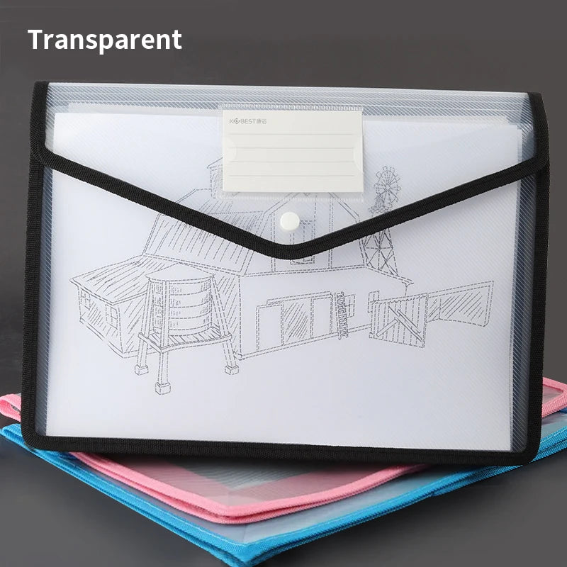 Pochette porte document transparente