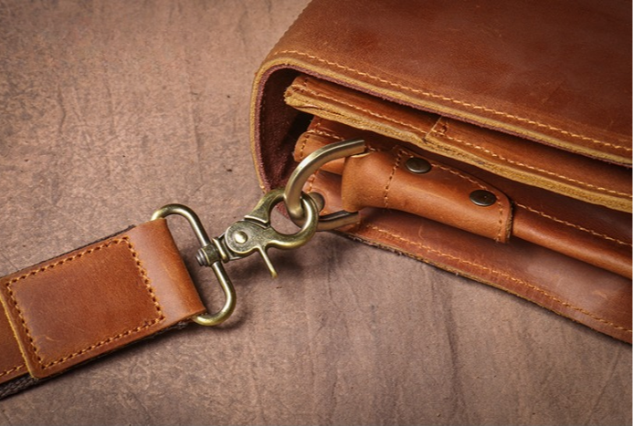 Porte Document en Cuir Vintage marron