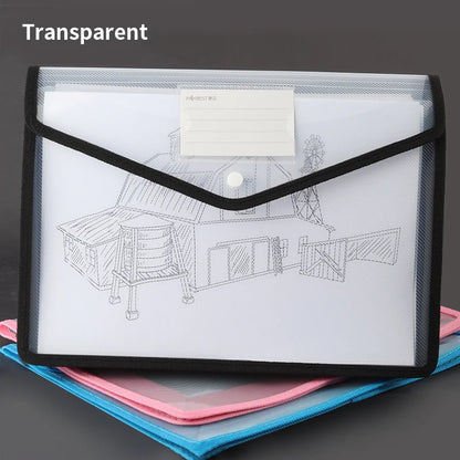 Pochette porte document transparente