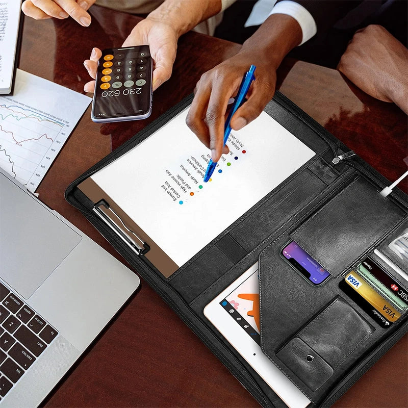 Porte Document A4 cuir Travail