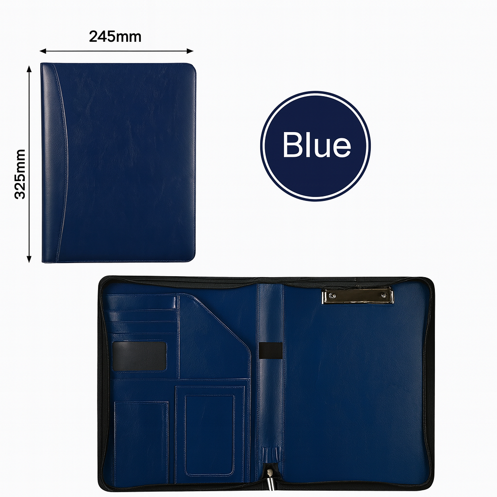 Porte document A4 fermeture éclair