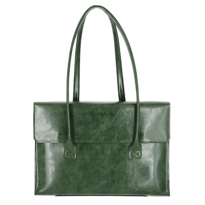Porte document femme cuir vert