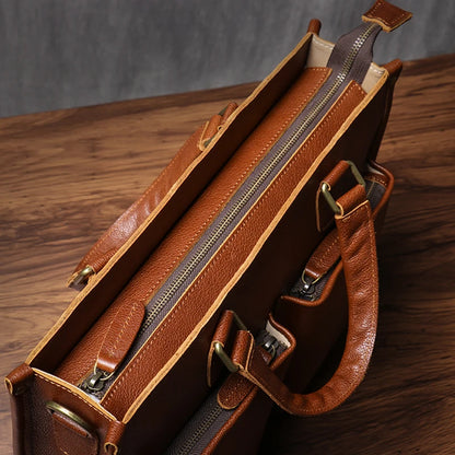 Porte Document de Luxe en Cuir Véritable