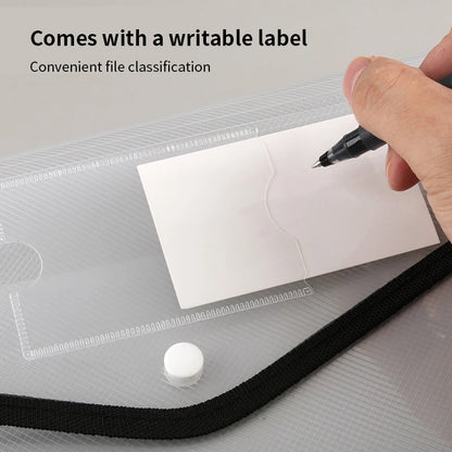 Pochette porte document transparente