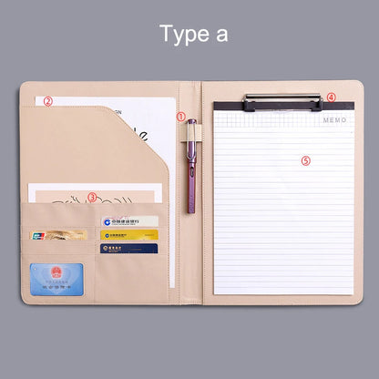 Porte document A4 cuir Réunion avec Calculatrice