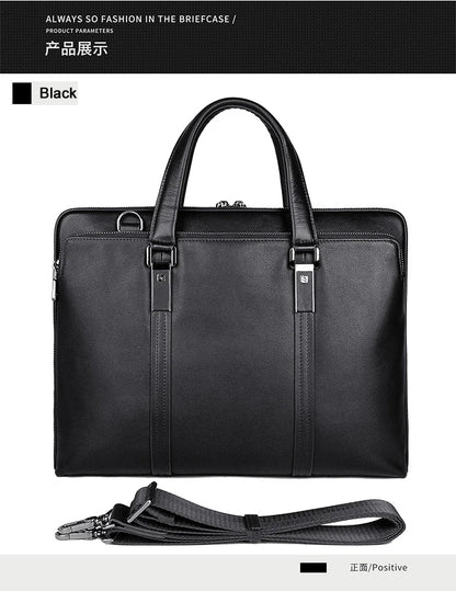 Porte document en cuir de luxe  deux poches