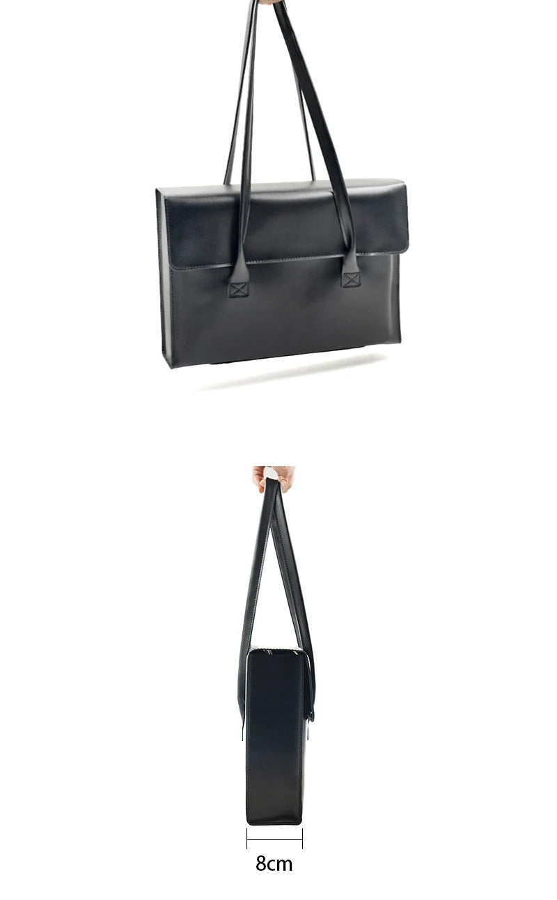 Porte-Document Femme Élégant en Cuir PU – Idéal Bureau et Rendez-vous