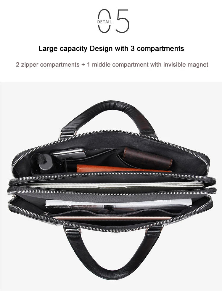 Porte Document en Cuir de Luxe Poche Unique