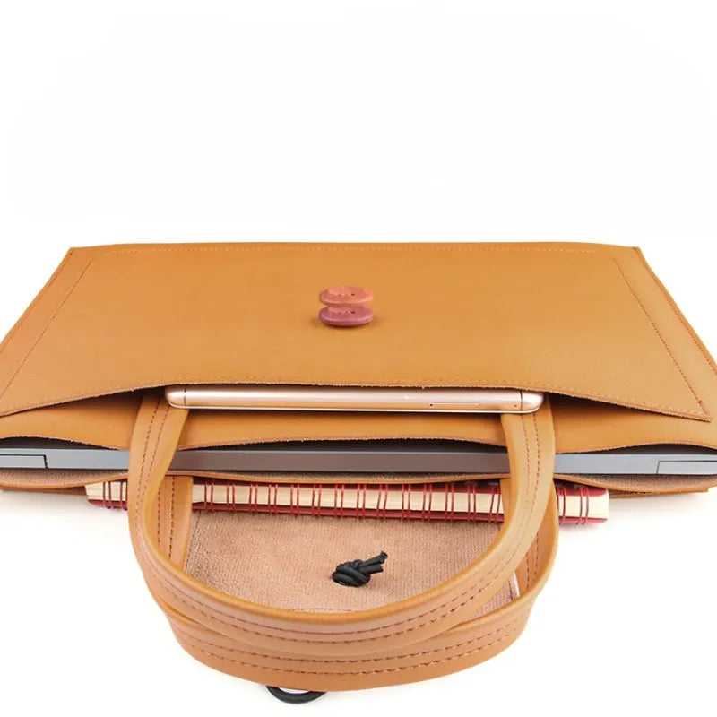 Porte Document Femme Marron en PVC