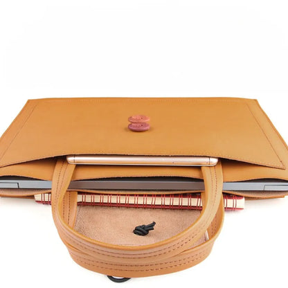 Porte Document Femme Marron en PVC