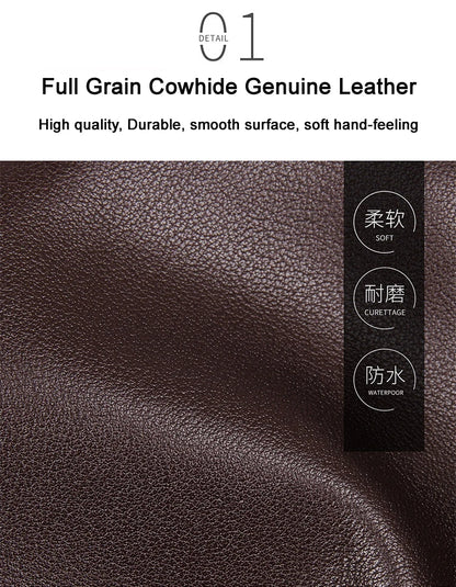 Porte document en cuir de luxe  deux poches