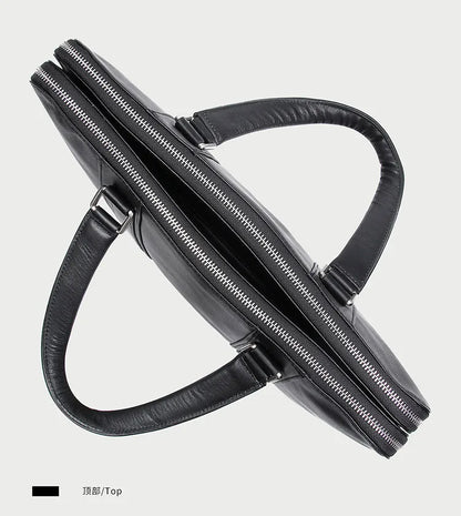 Porte document en cuir de luxe  deux poches