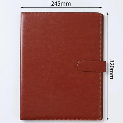 Porte document main en cuir PU rouge – Élégant, pratique et durable