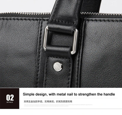 Porte document en cuir de luxe  deux poches