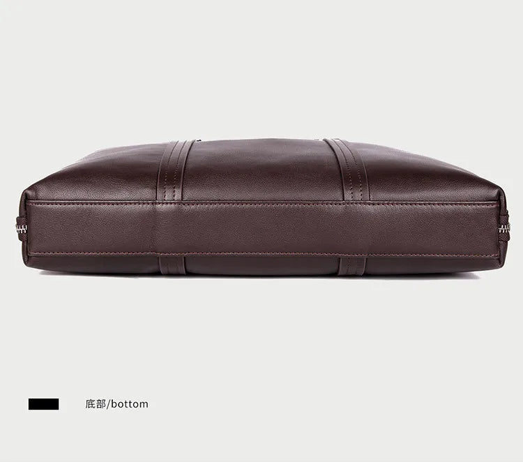 Porte document en cuir de luxe  deux poches