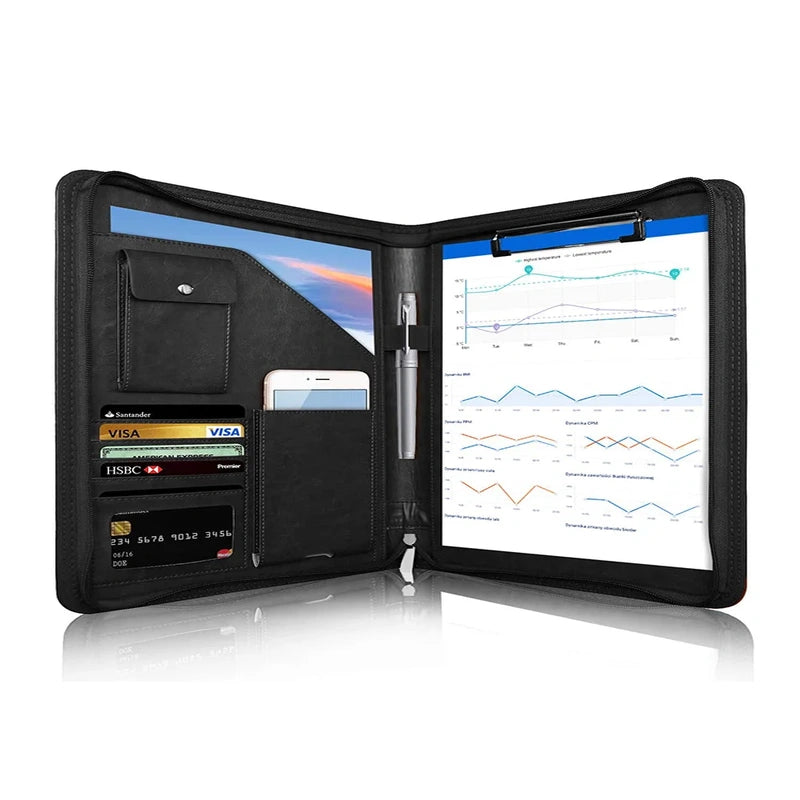 Porte Document A4 cuir Travail