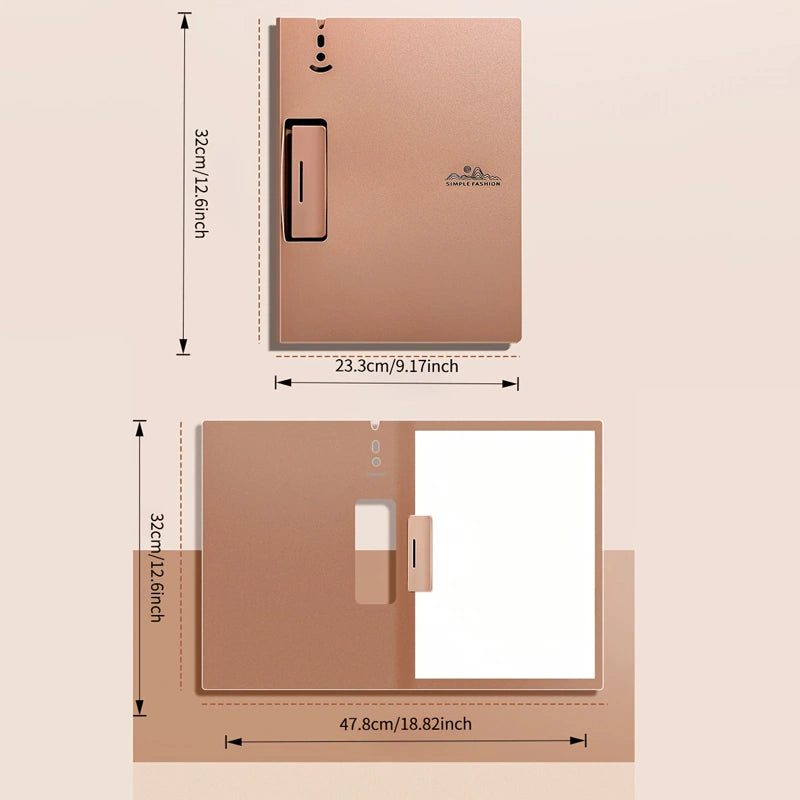Porte document à pince rigide