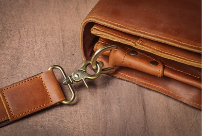 Porte Document en Cuir Vintage marron