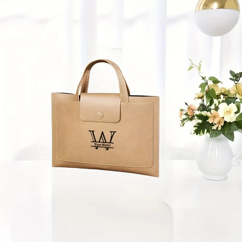 Sac porte document cuir personnalisable