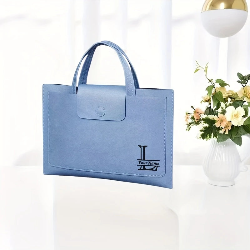 Sac porte document cuir personnalisable