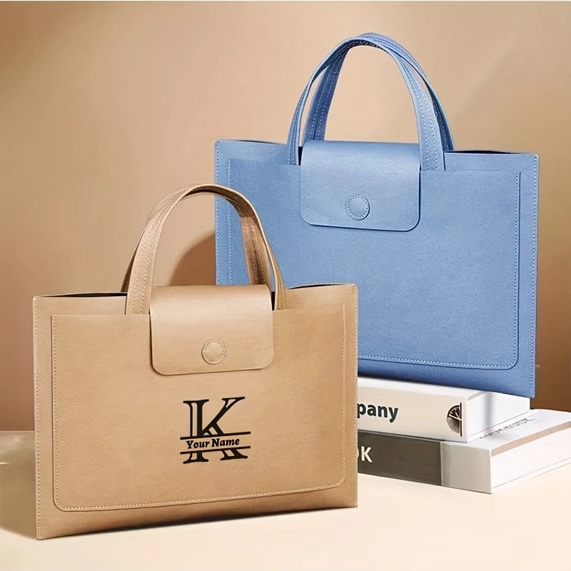 Sac porte document cuir personnalisable